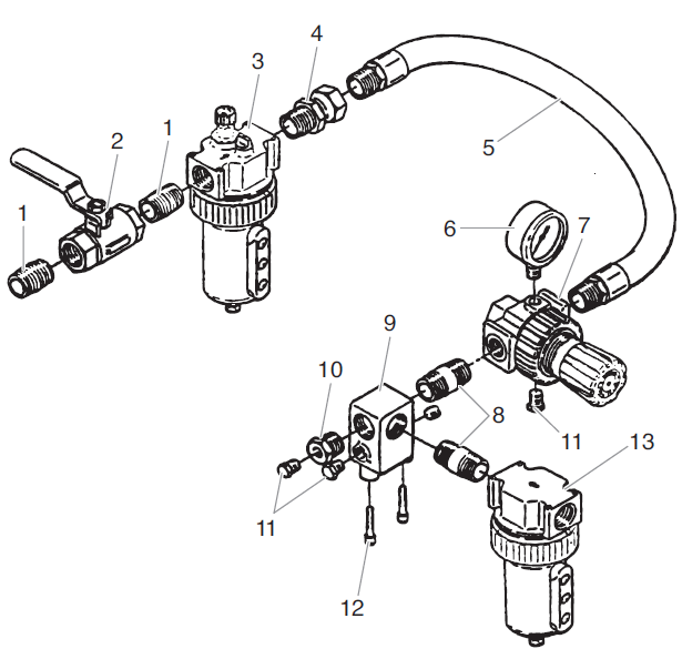 Commander 928-513 Air Assembly Parts Commander 928-513 Air Assembly Parts
